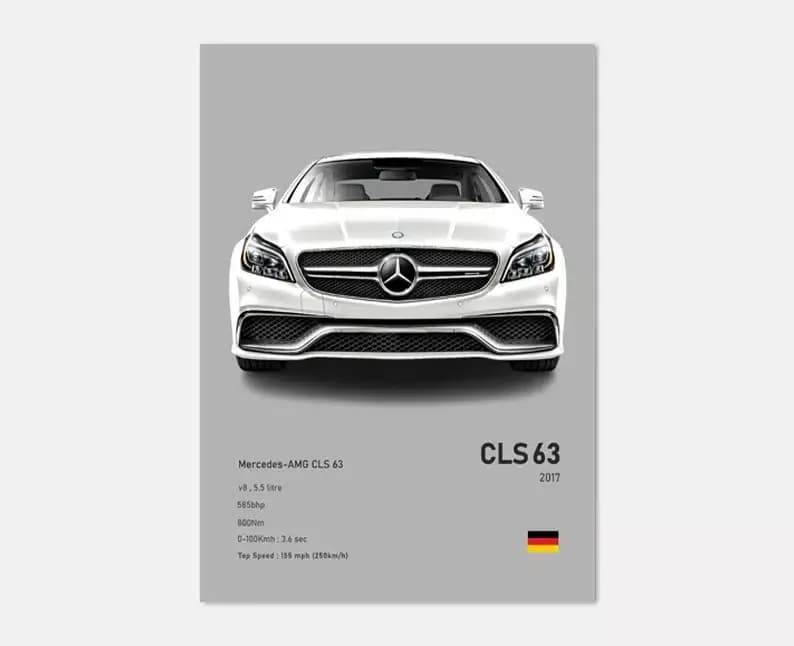 تابلو ماشینی طرح Benz CLS63