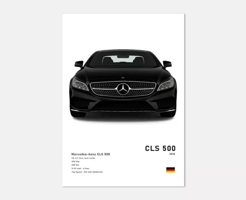 تابلو ماشینی طرح Benz CLS500