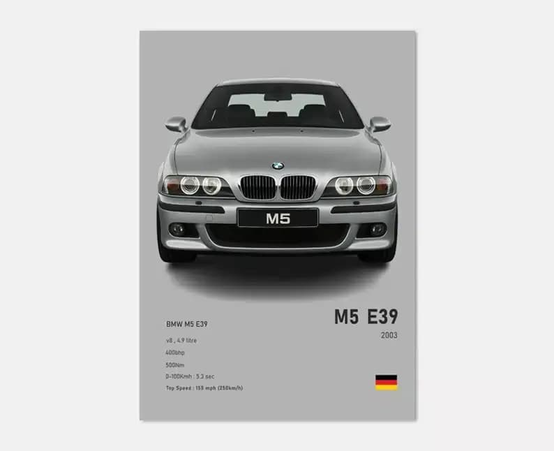 تابلو ماشینی طرح BMW M5 E39