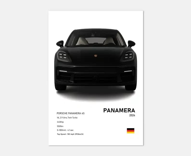 تابلو ماشینی طرح پورشه Porsche Panamera