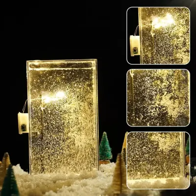 خرید چراغ خواب شب برفی با نور ملایم
